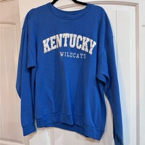 EXCHANGE Royal Blue Kentucky Wildcats Crewneck Sweatshirt